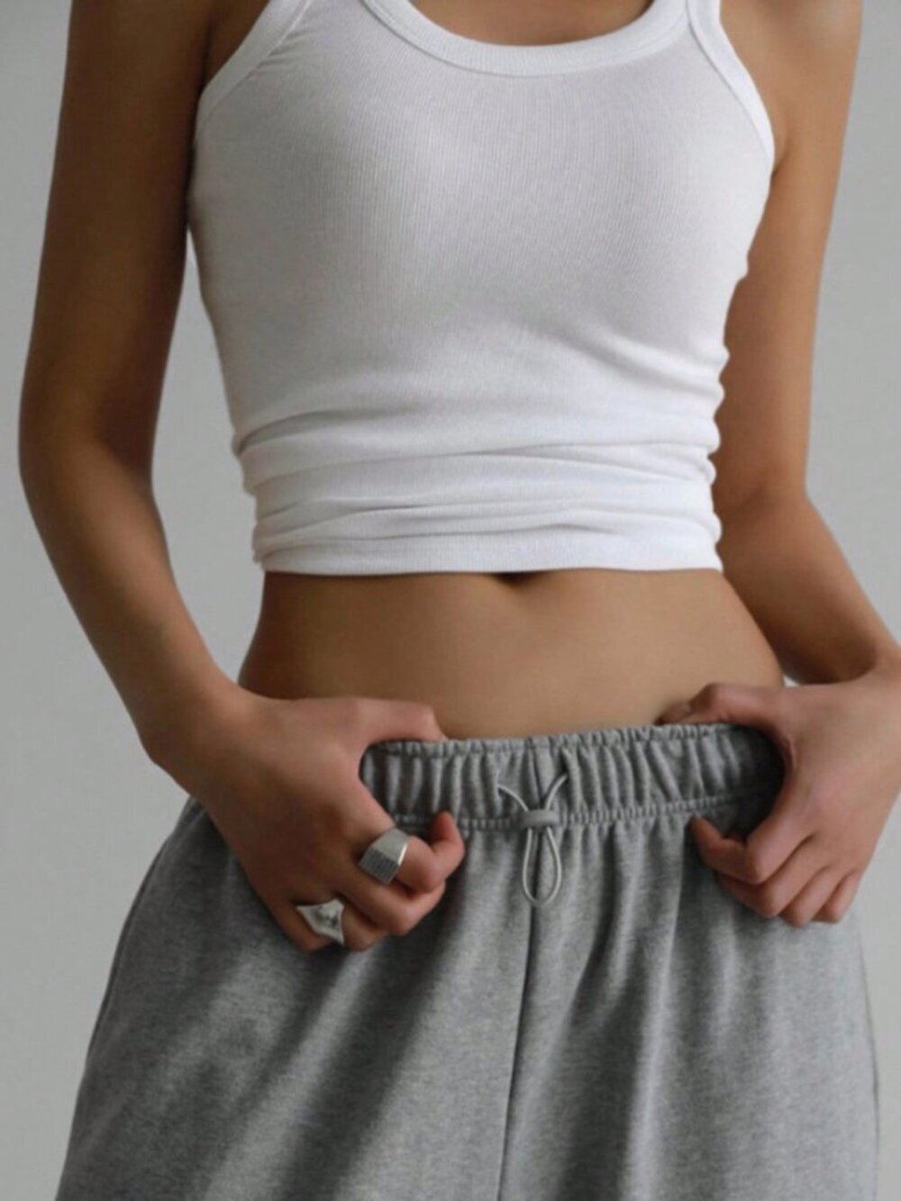 Women's Ribbed Knit Tank Top Y2k - Picture 5 of 7